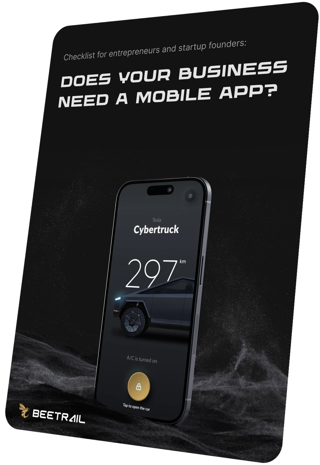 Cover of the Beetrail checklist "Does your business need a mobile app?"