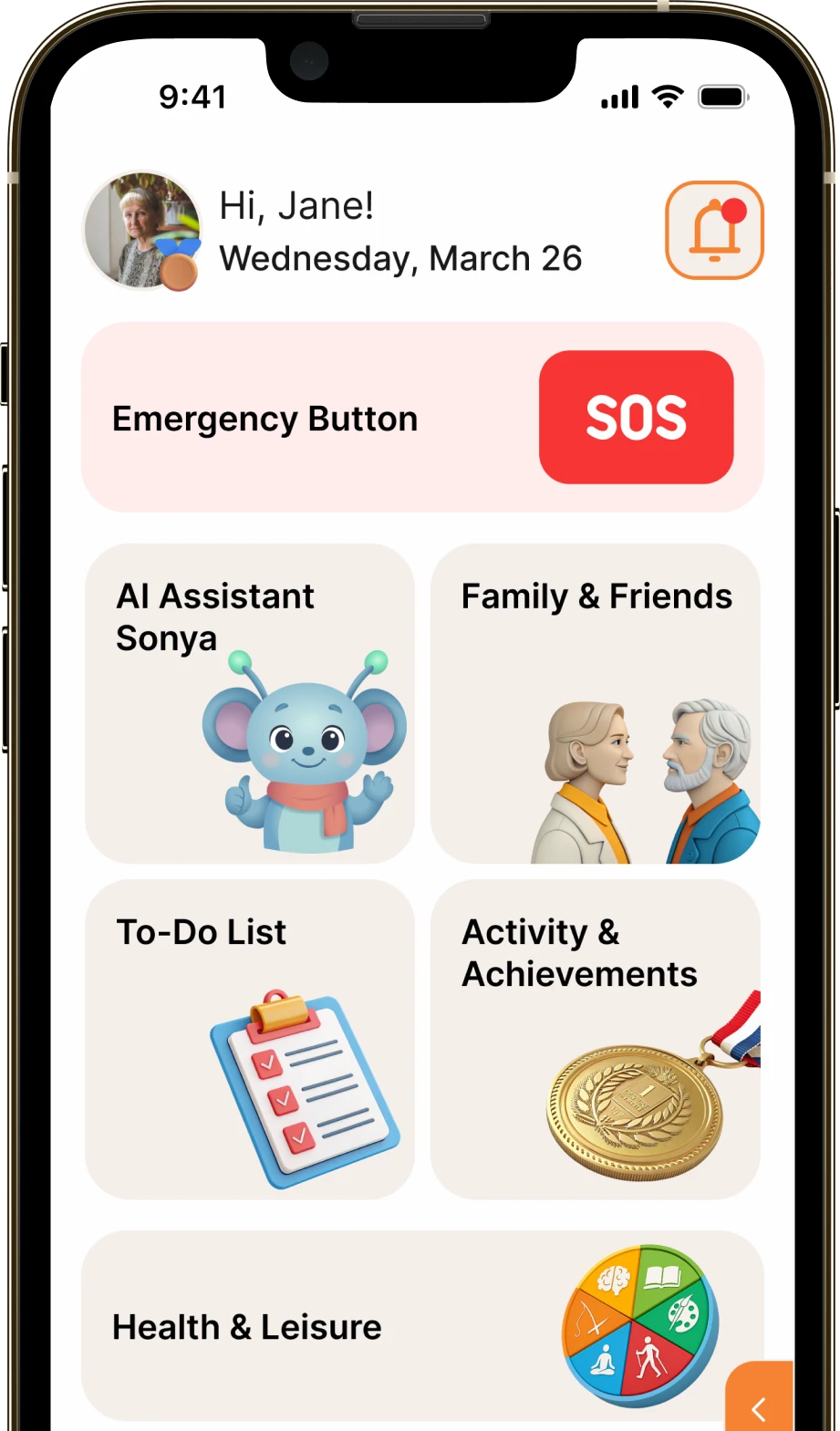 InterPensioner app screen