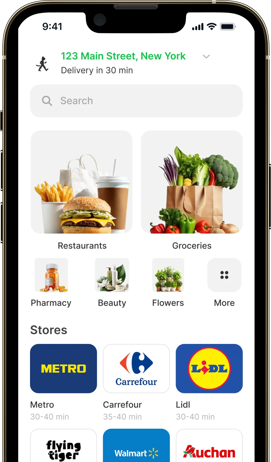 Speedy app screen