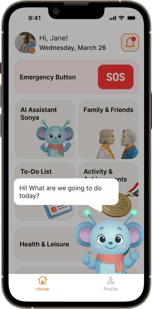 InterPensioner app screen