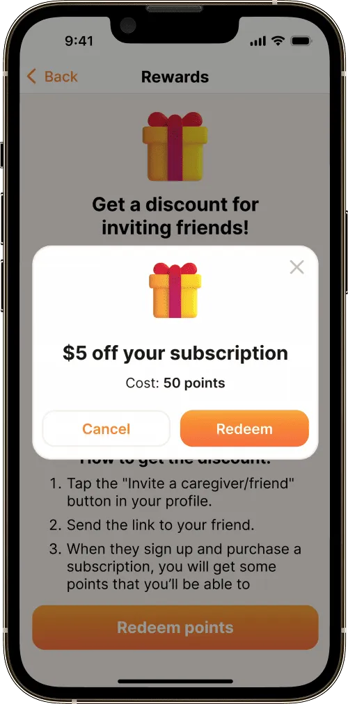 InterPensioner app screen