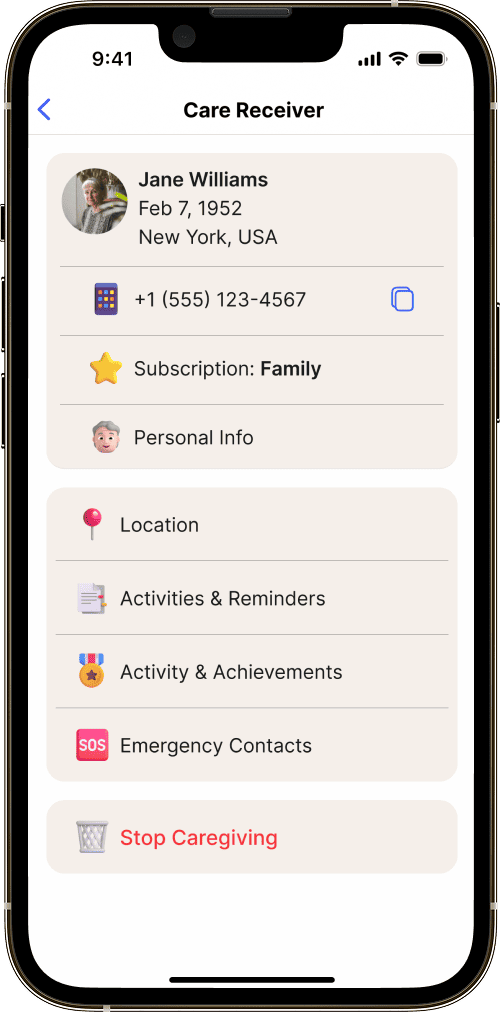 InterPensioner app screen