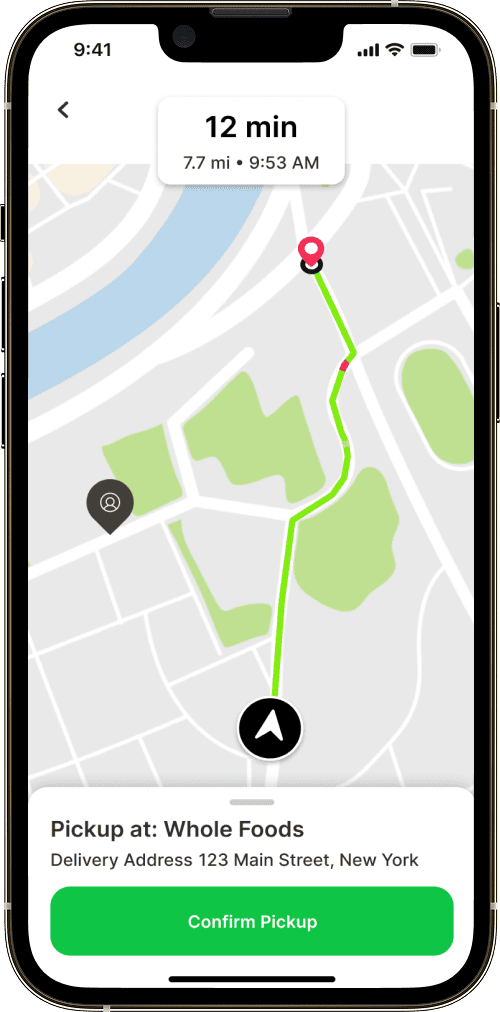 Speedy app screen