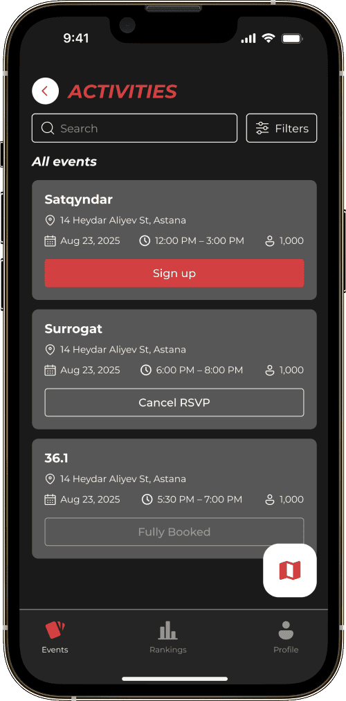 Dala Kyrandary app screen