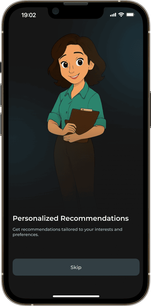 AI Assistant app screen