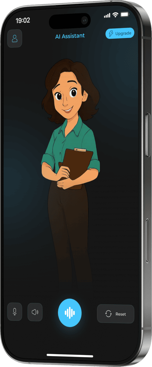AI Assistant app screen