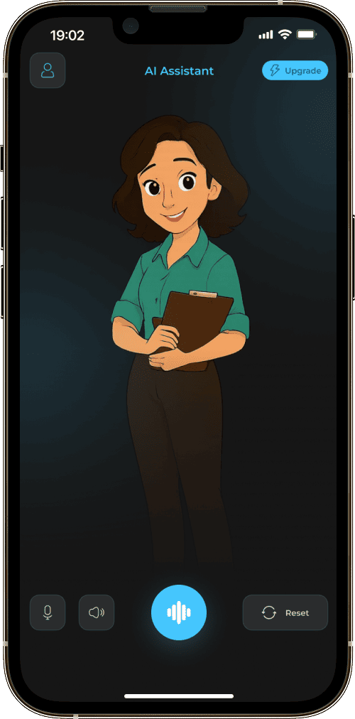 AI Assistant app screen