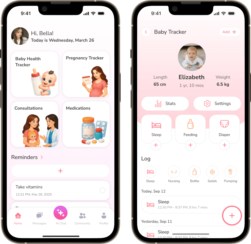 MomSmile app screen