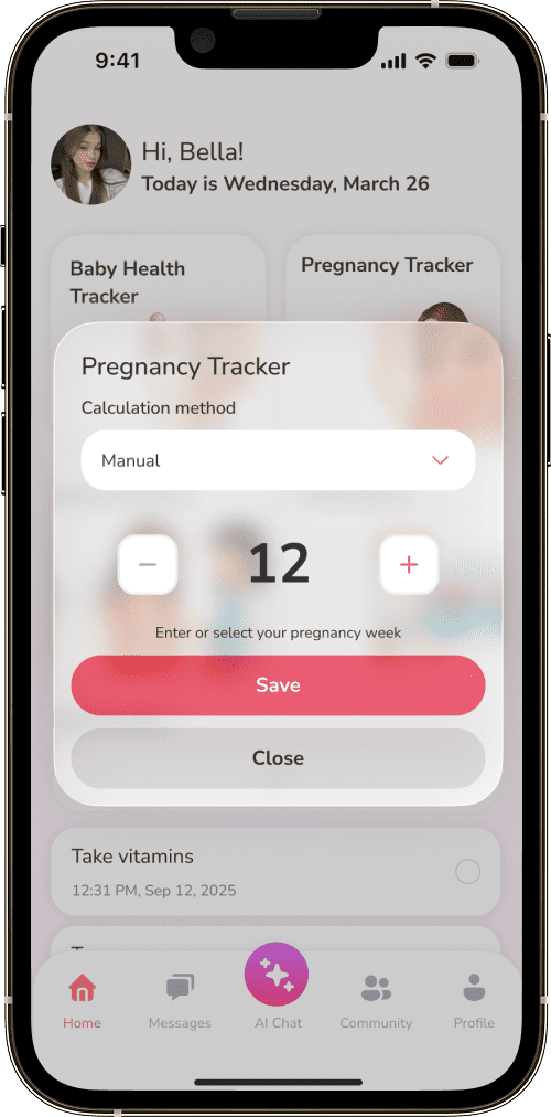 MomSmile app screen