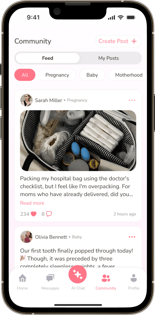 MomSmile app screen