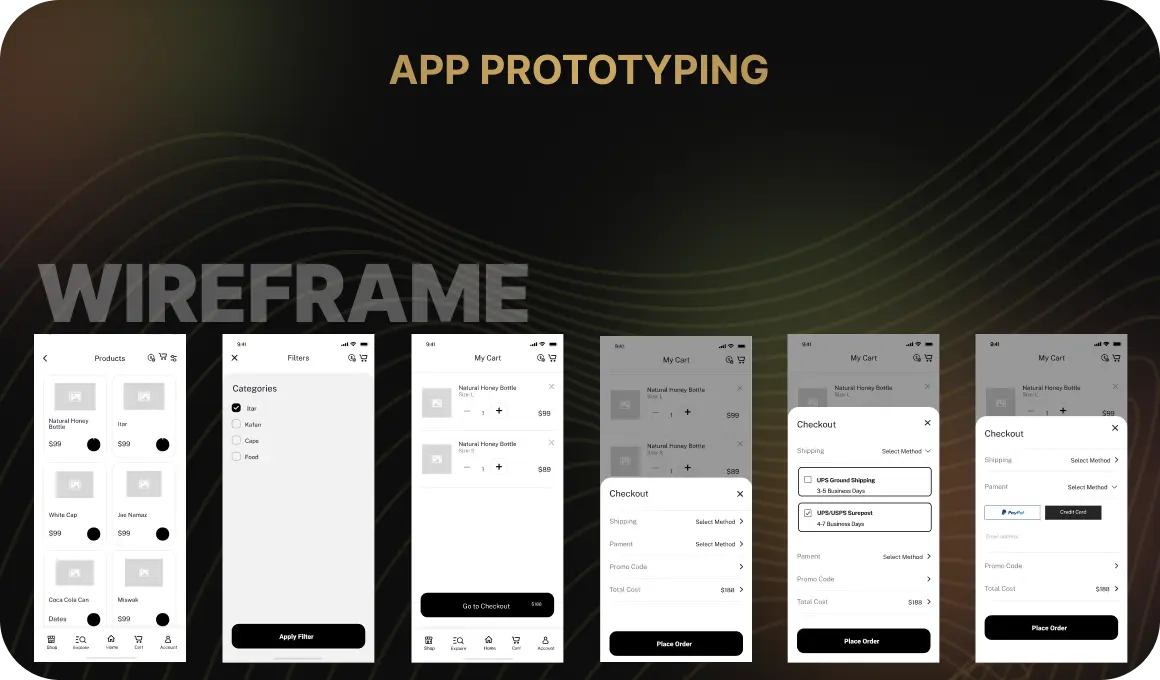 Prototyping the app