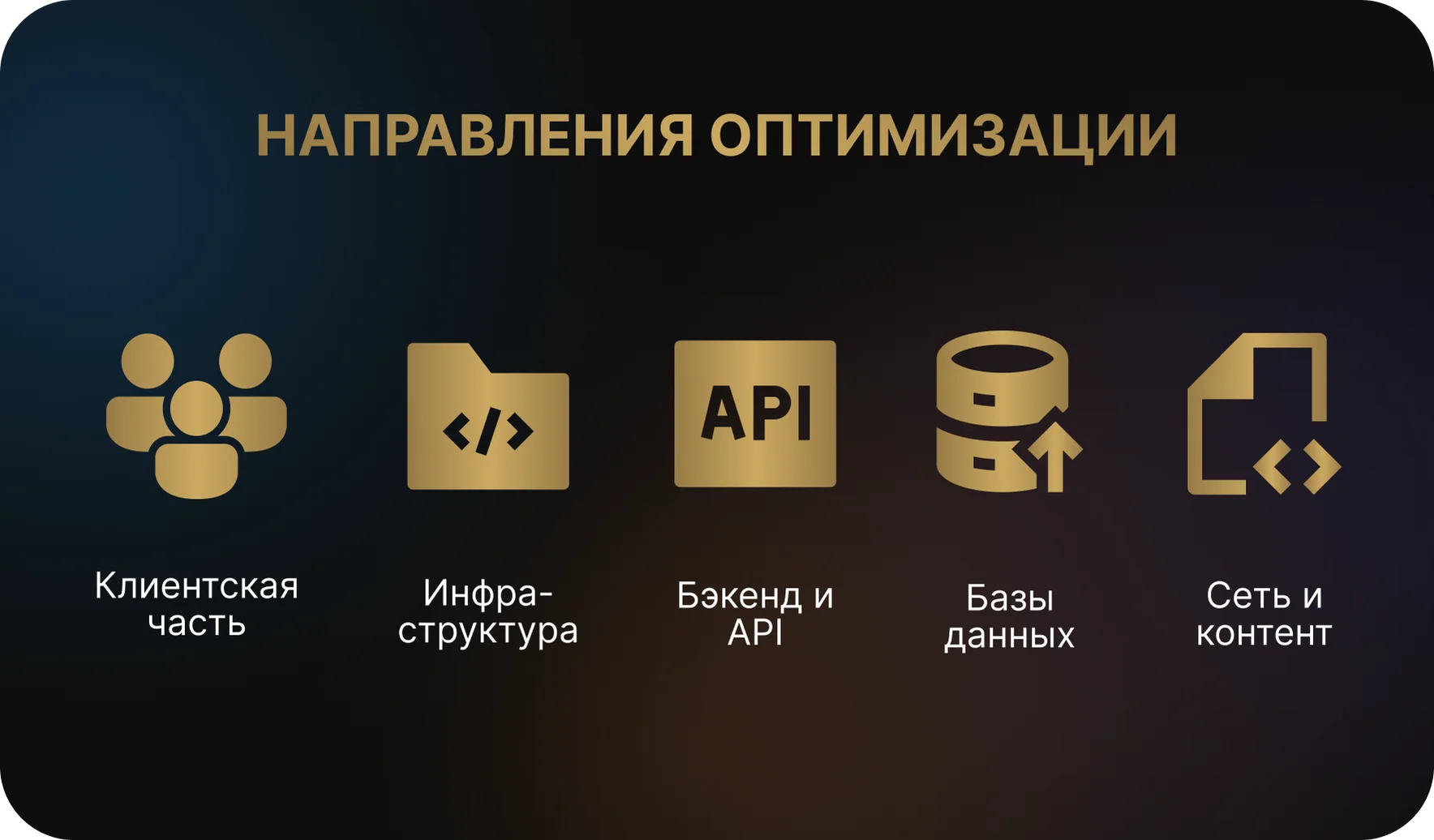 Основные направления оптимизации