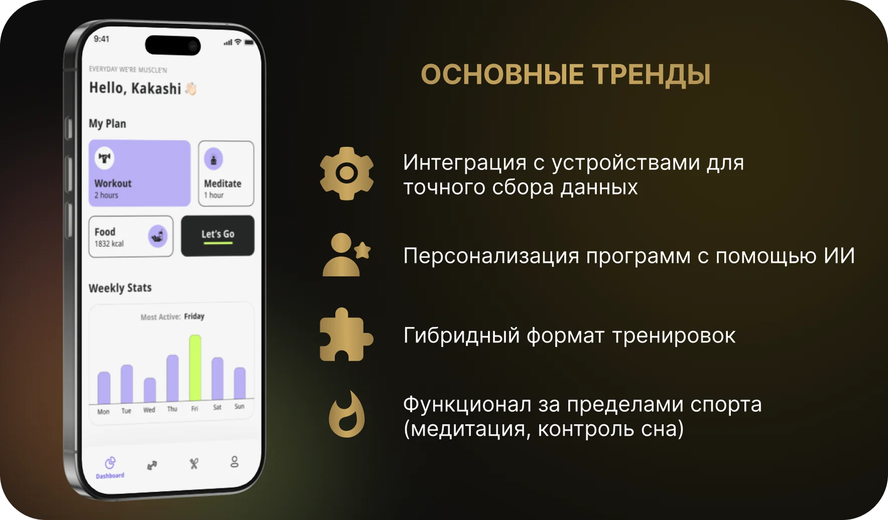 Основные тренды в индустрии фитнес приложений