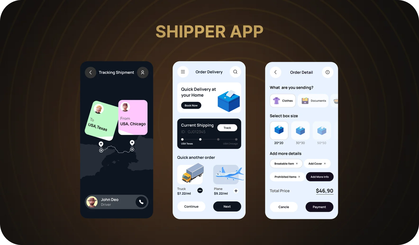Features for Shippers