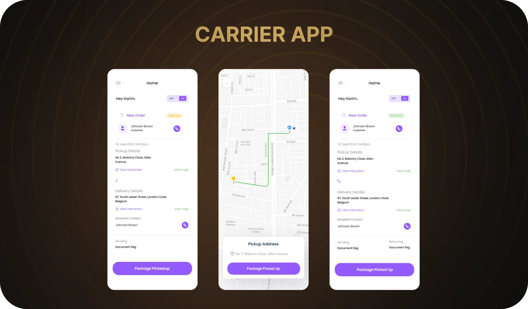Features for Carriers