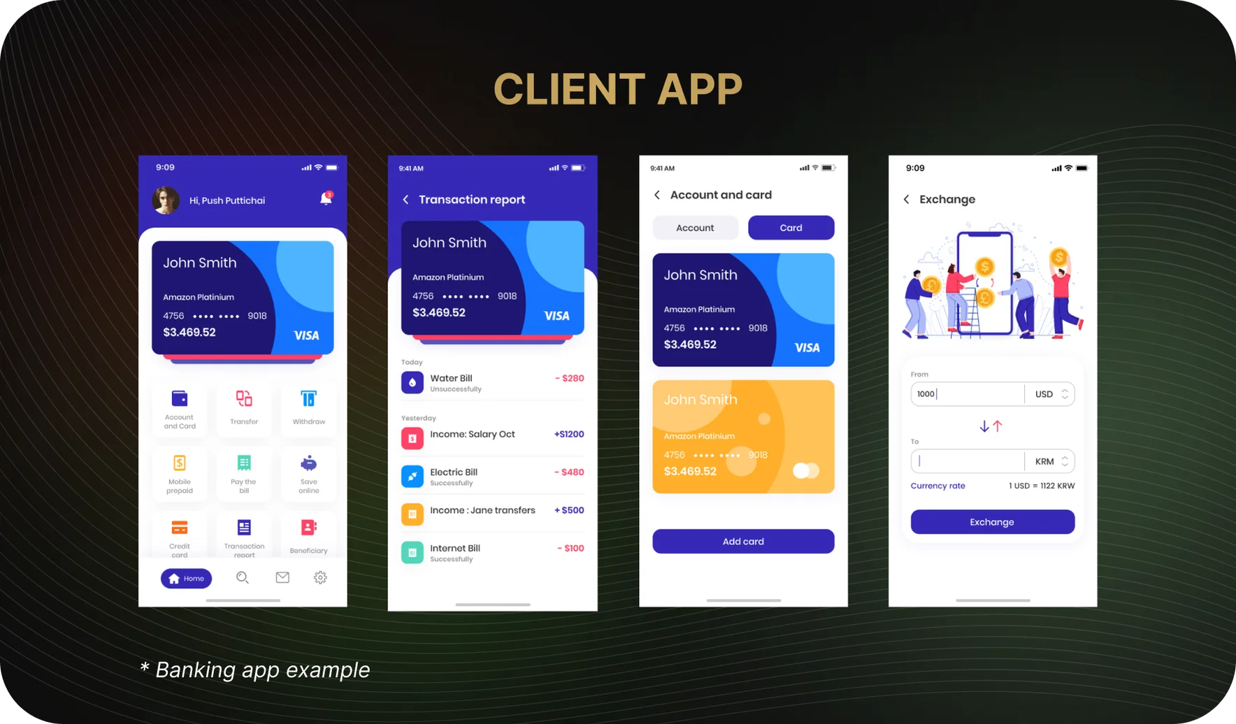 A Sample Client-Facing Interface