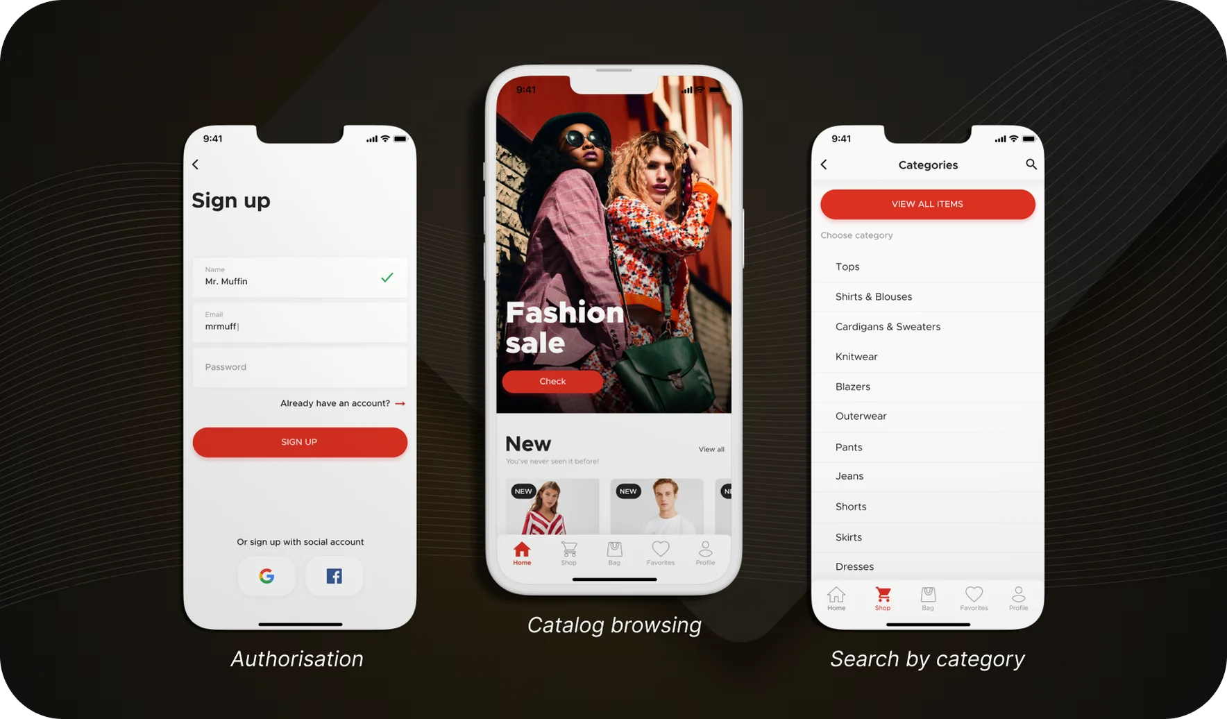 E-Commerce App Features