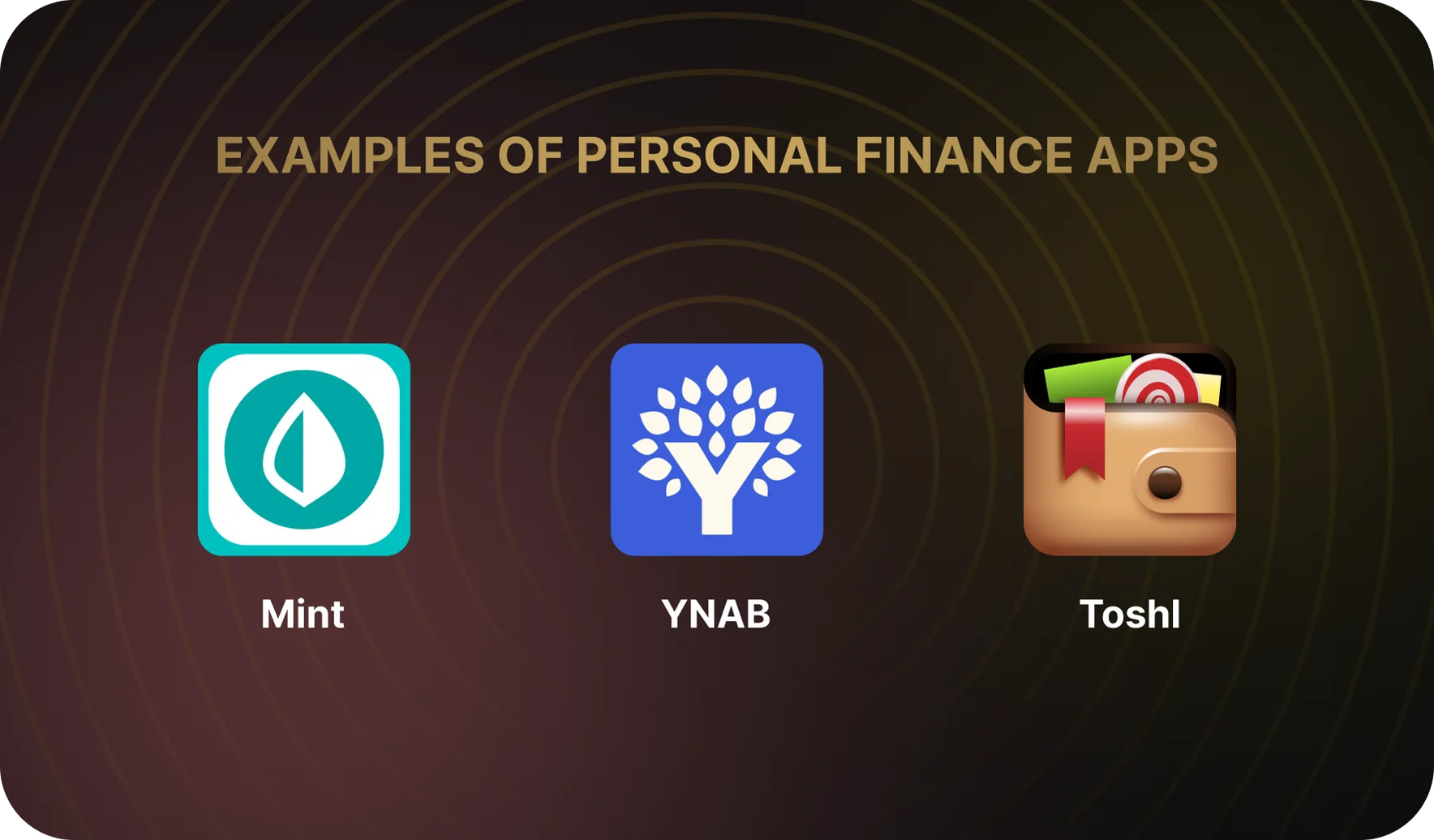 Examples of Personal Finance Apps