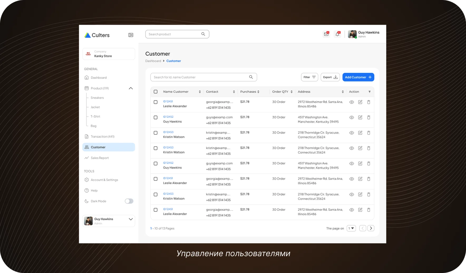 Управление пользователями
