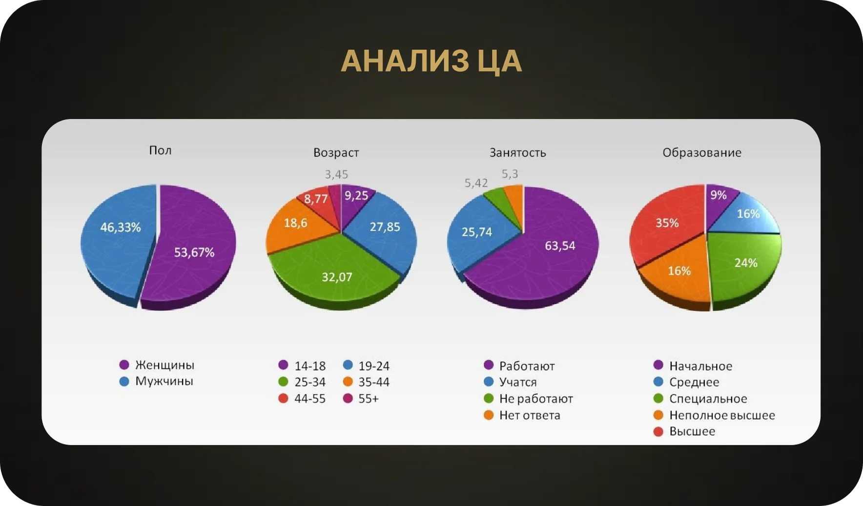 Анализ целевой аудитории